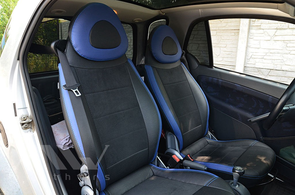 Set coprisedili su misura per Mercedes-Benz Smart Fortwo 1 (450) (1998-2007), Leather Style