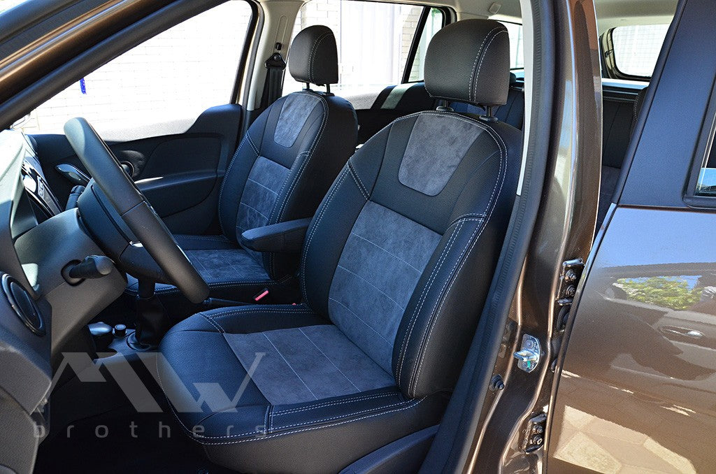 Set coprisedili su misura per Dacia / Renault Sandero II (2012–2022), Leather Style
