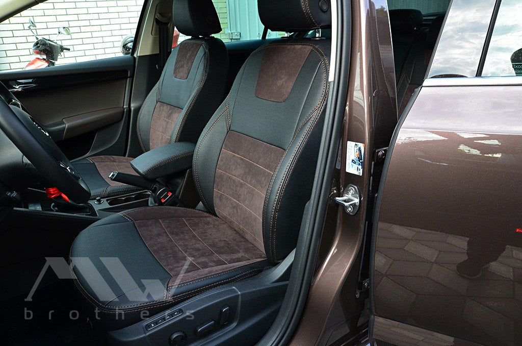Set coprisedili su misura per Skoda Octavia A7 Ambition, Elegance (2013-2016), Leather Style