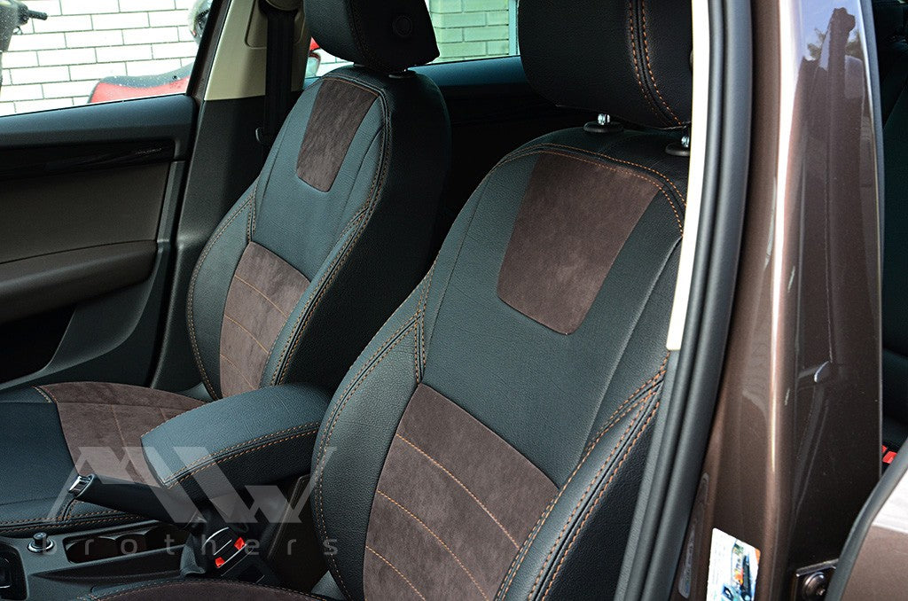 Set coprisedili su misura per Skoda Octavia A7 Ambition, Elegance (2013-2016), Leather Style