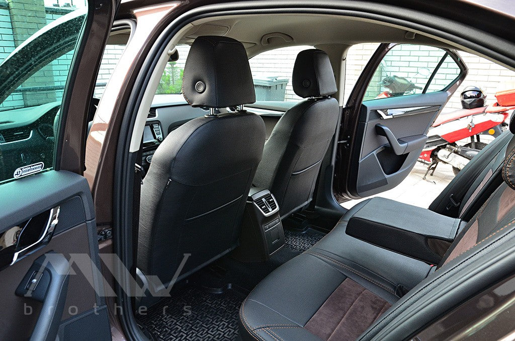 Set coprisedili su misura per Skoda Octavia A7 Ambition, Elegance (2013-2016), Leather Style