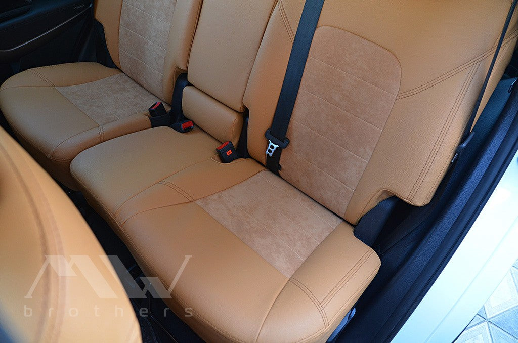 Set coprisedili su misura per Hyundai Santa Fe 3 (DM) (2012-2018), Leather Style