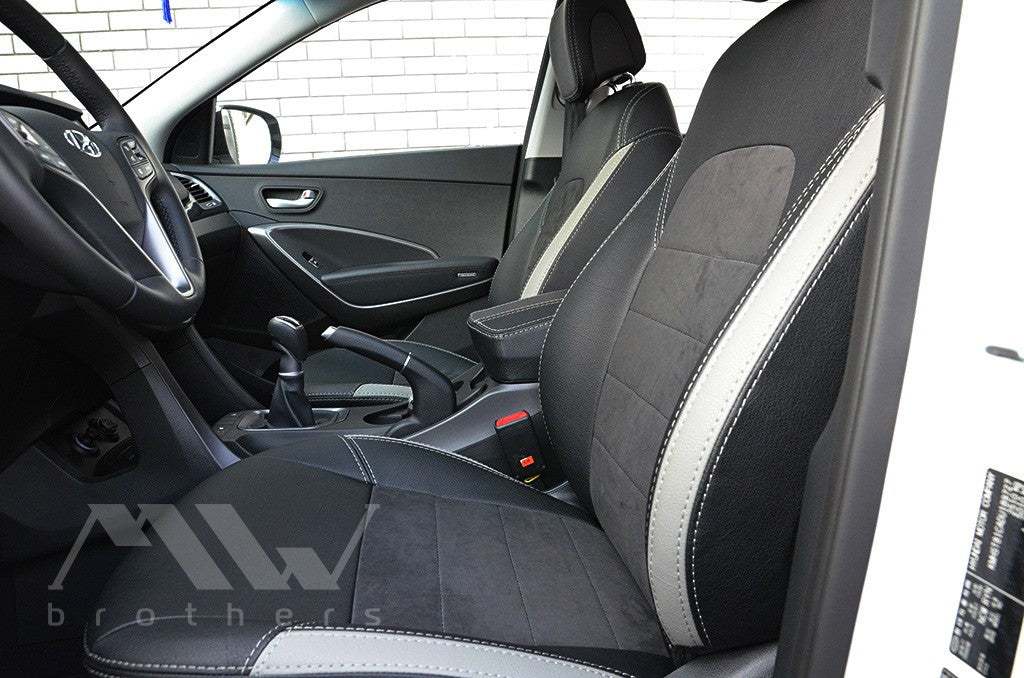 Set coprisedili su misura per Hyundai Santa Fe 3 (DM) (2012-2018), Leather Style