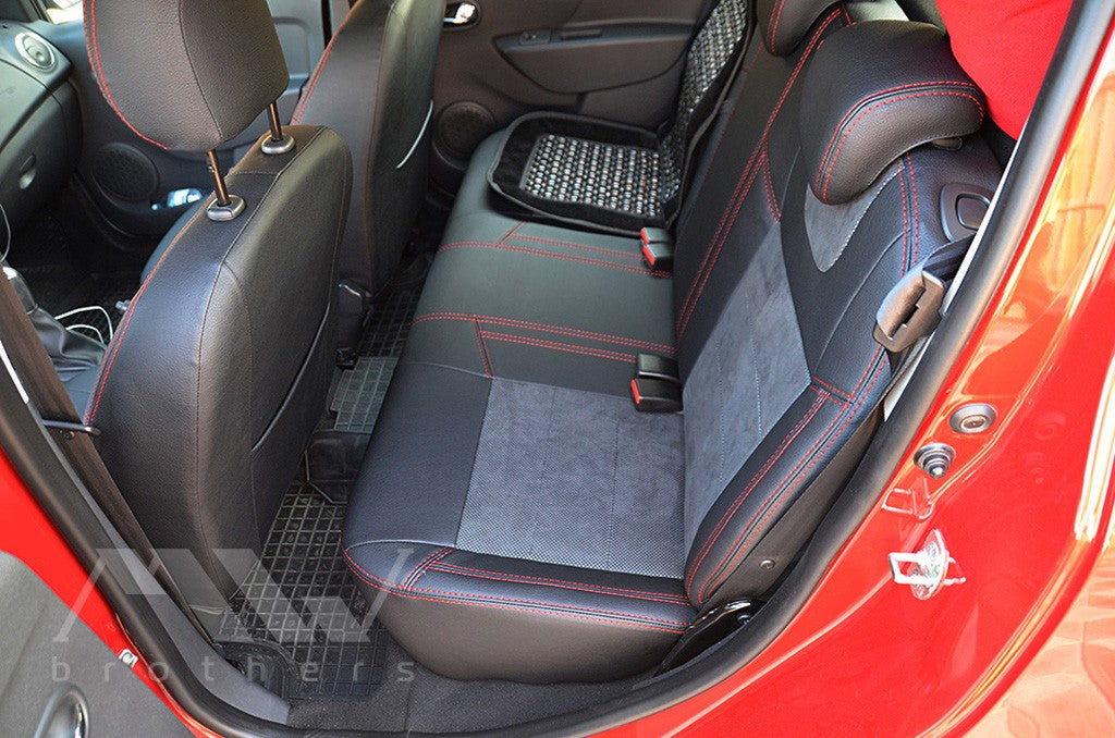 Set coprisedili su misura per Dacia / Renault Sandero II (2012–2022), Leather Style