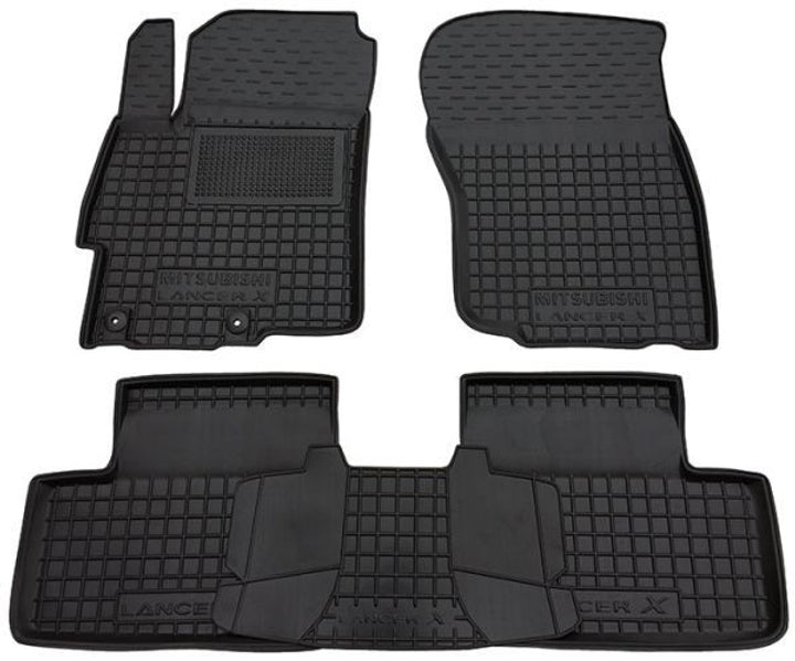 Maßgefertigte Gummifußmatten für Mitsubishi Lancer X 2L (2007-2019)