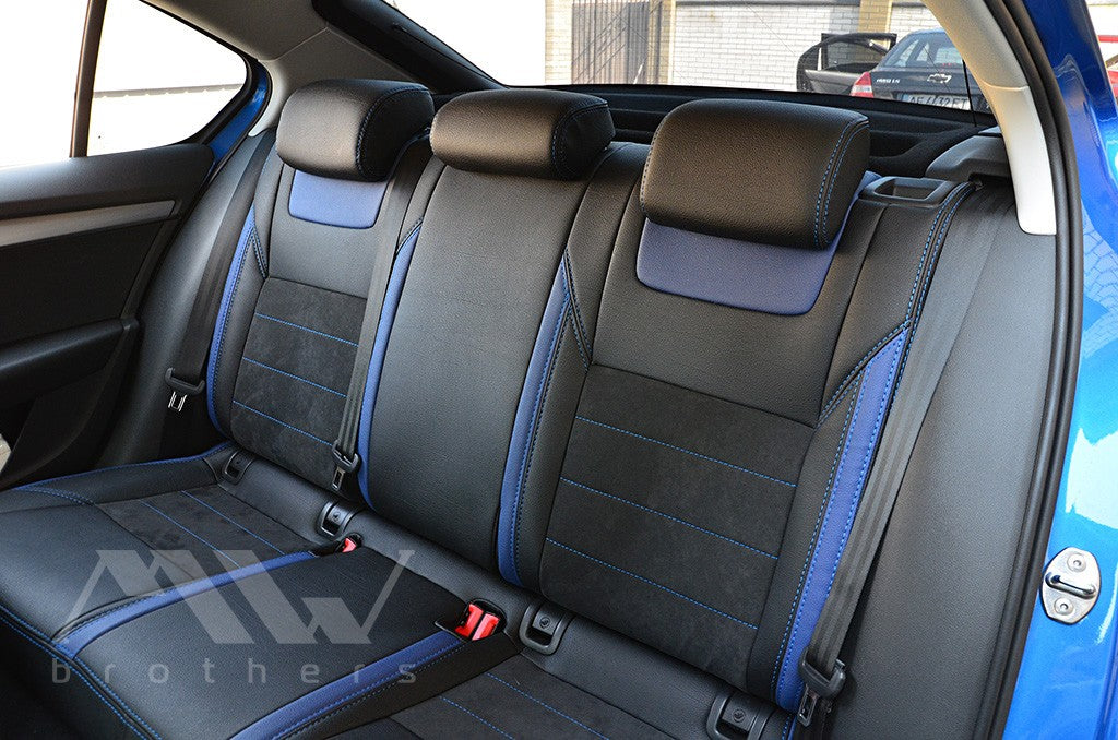 Set coprisedili su misura per Skoda Octavia A7 Ambition, Elegance (2013-2016), Leather Style