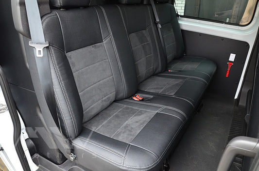 Maßgeschneiderte Sitzbezüge für Ford Transit Custom (2012–2023), Lederoptik