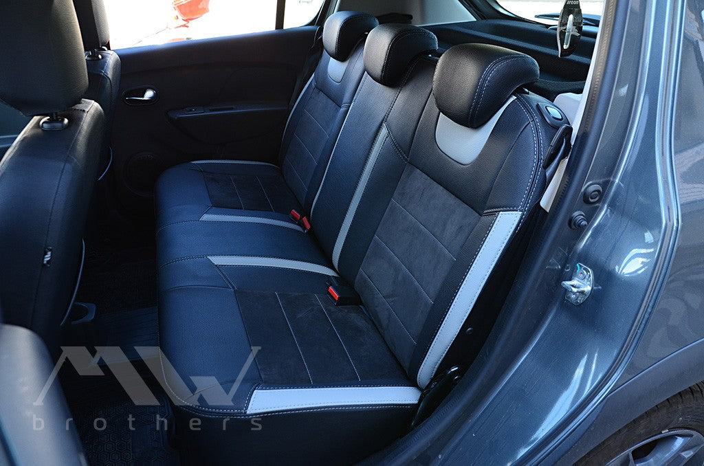 Set coprisedili su misura per Dacia / Renault Sandero II (2012–2022), Leather Style