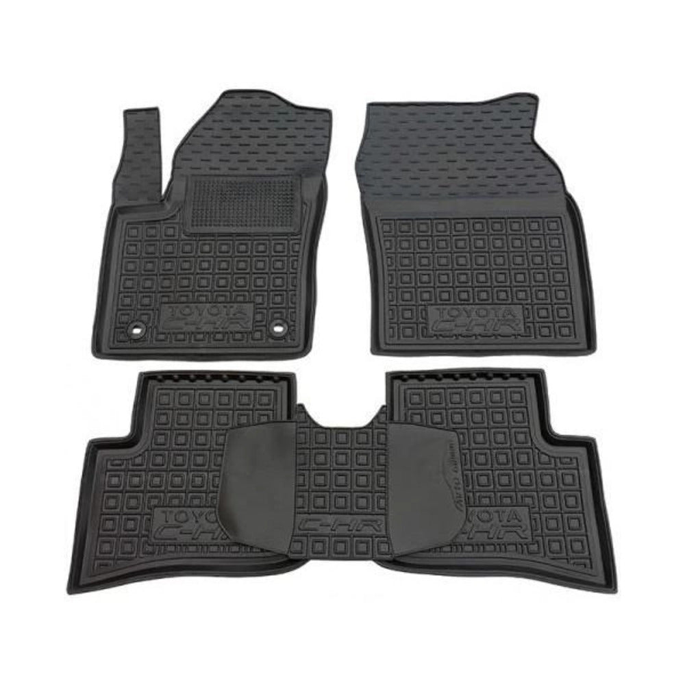 Set tappetini di gomma su misura per Toyota C-HR (2016-2023),AWD,Hybrida