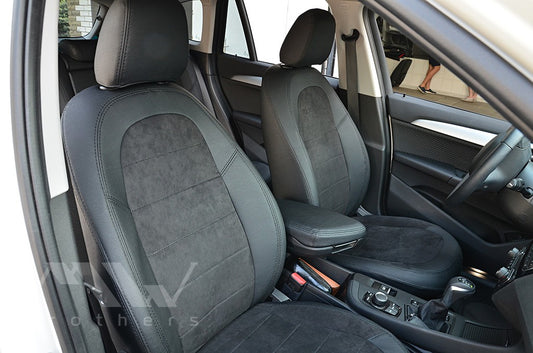 Maßgefertigte Sitzbezüge für BMW X1 (F48) (2015–2022), Lederoptik