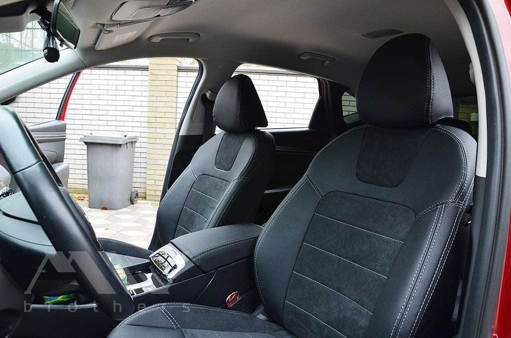 Set coprisedili su misura Hyundai Tucson IV (NX4) Hybrid (2020–oggi), Leather Style