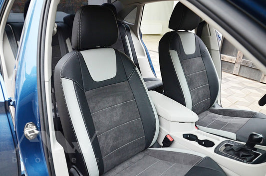 Passgenaue Sitzbezüge für Volkswagen Jetta 7 (ab 2018), Lederoptik