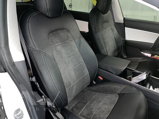 Maßgefertigte Sitzbezüge für Tesla Model 3 (ab 2017), Lederoptik