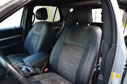 Passgenaue Sitzbezüge für Ford Explorer V (2010–2020), Lederoptik