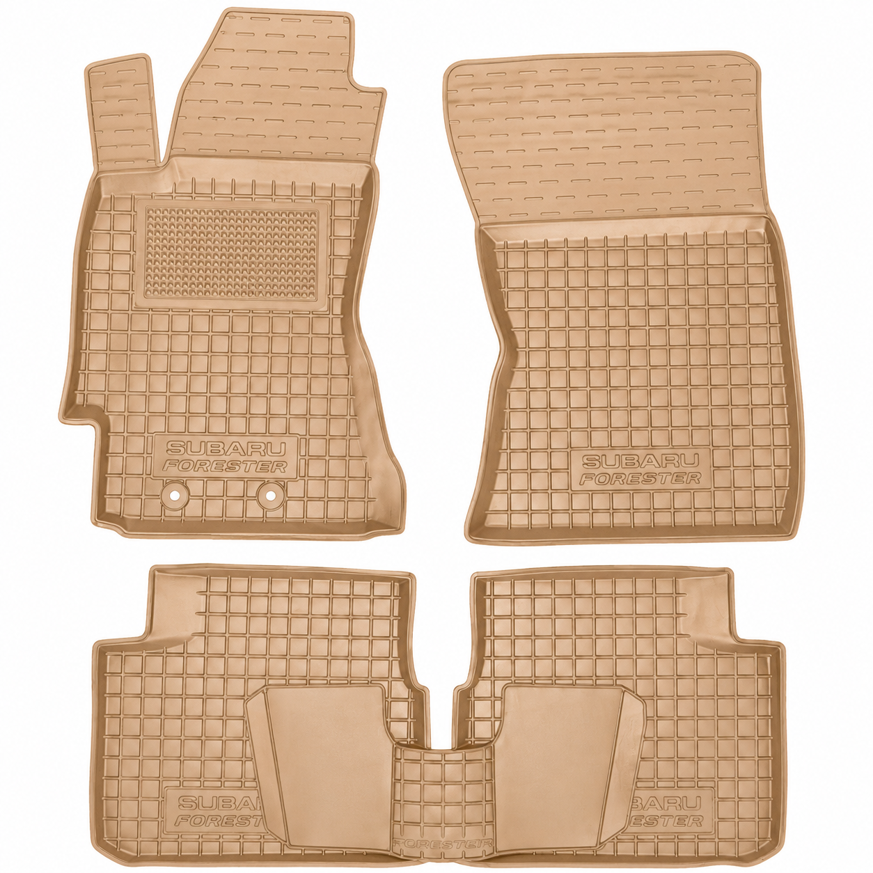Set tappetini di gomma su misura per Subaru Forester 3 (SH) (2008-2012)
