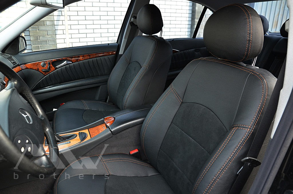 Set coprisedili su misura per Mercedes-Benz E-Class W211 (2002-2009), Leather Style