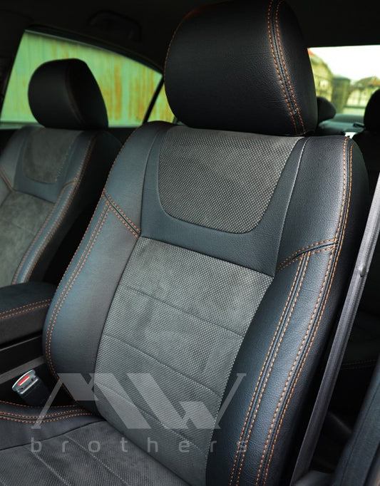 Passgenaue Sitzbezüge für Honda Civic 8 4-Türer (2005–2012), Lederoptik