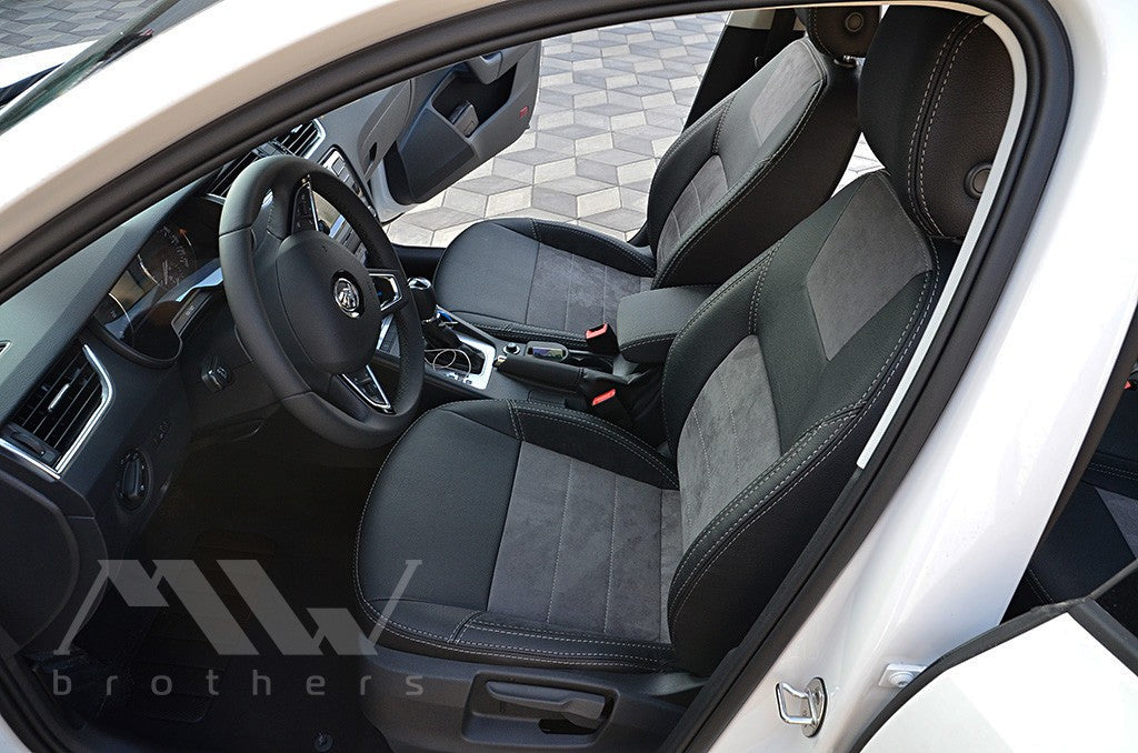 Set coprisedili su misura per Skoda Octavia A7 Ambition, Elegance (2013-2016), Leather Style