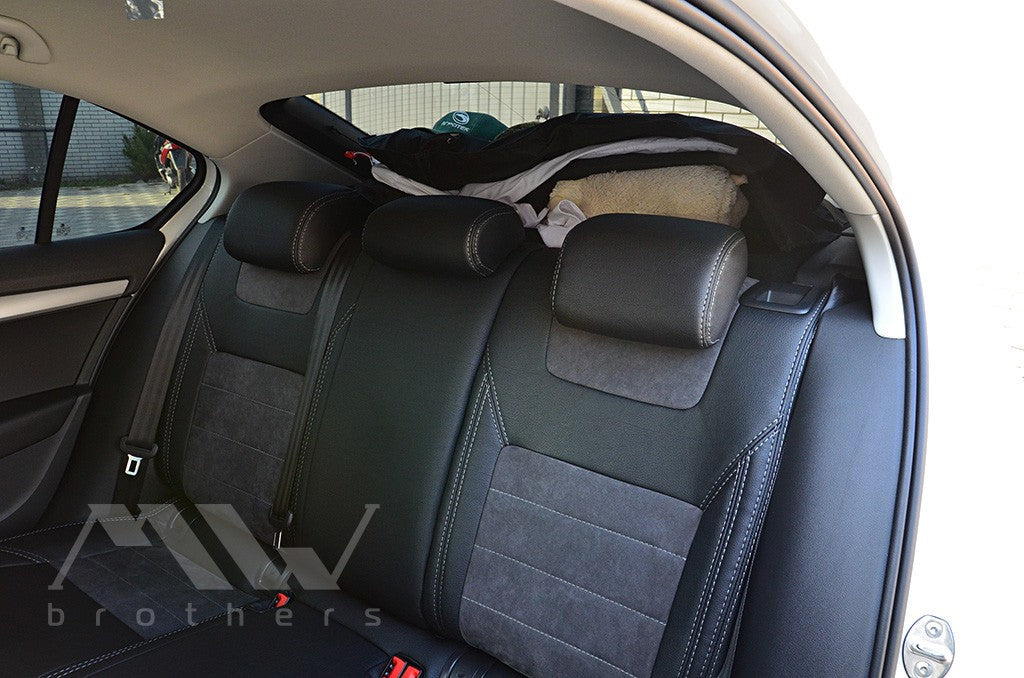 Set coprisedili su misura per Skoda Octavia A7 Ambition, Elegance (2013-2016), Leather Style