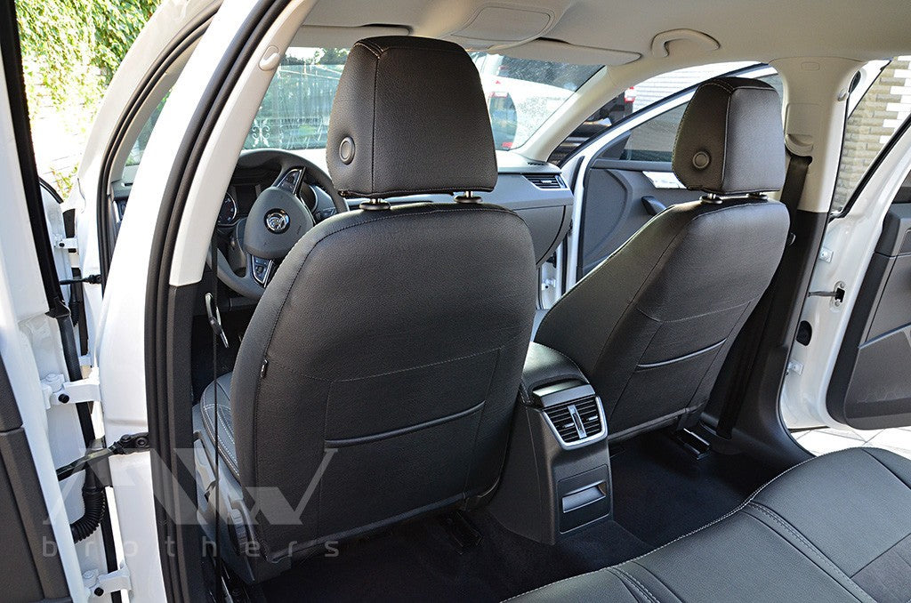 Set coprisedili su misura per Skoda Octavia A7 Ambition, Elegance (2013-2016), Leather Style