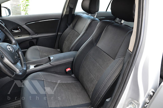 Maßgefertigte Sitzbezüge für Toyota Avensis III T27 (2008–2018), Lederoptik