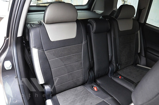 Maßgefertigte Sitzbezüge für Toyota Highlander 2 (XU40) (2007–2013), Lederoptik