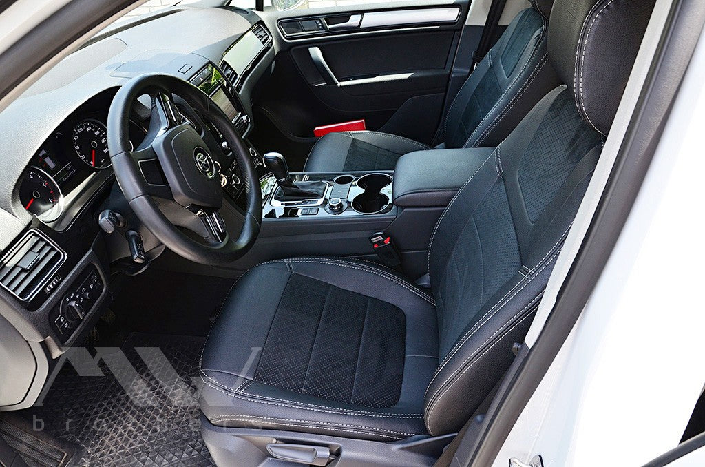 Set coprisedili su misura per Volkswagen Touareg II Life, TDI (2011-2018), Leather Style