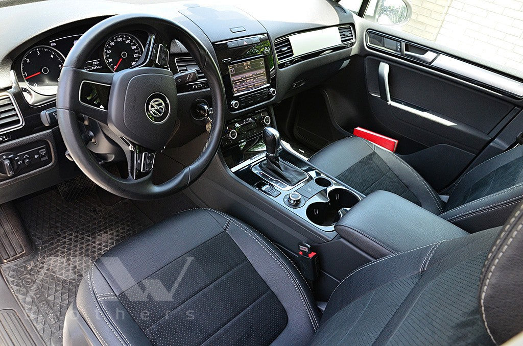 Set coprisedili su misura per Volkswagen Touareg II Life, TDI (2011-2018), Leather Style