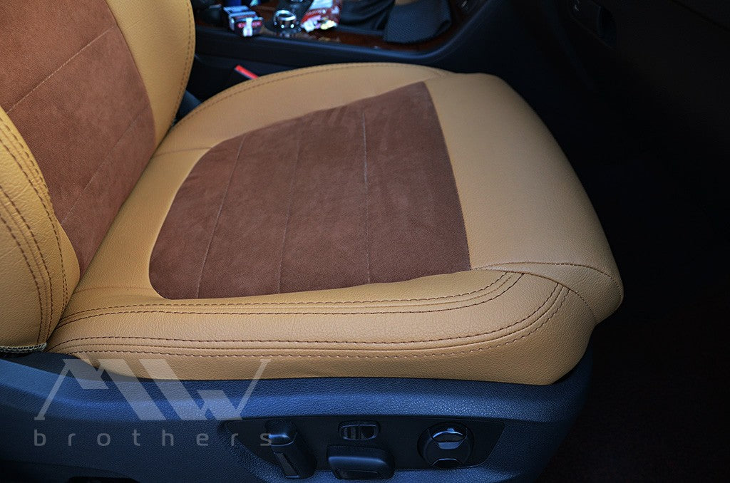 Set coprisedili su misura per Volkswagen Touareg II Life, TDI (2011-2018), Leather Style