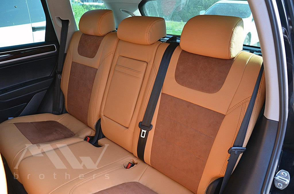 Set coprisedili su misura per Volkswagen Touareg II Life, TDI (2011-2018), Leather Style