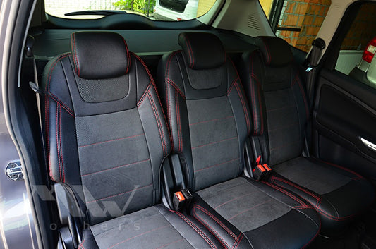 Maßgefertigte Sitzbezüge für Ford S-Max 1 (2006–2014), Lederoptik