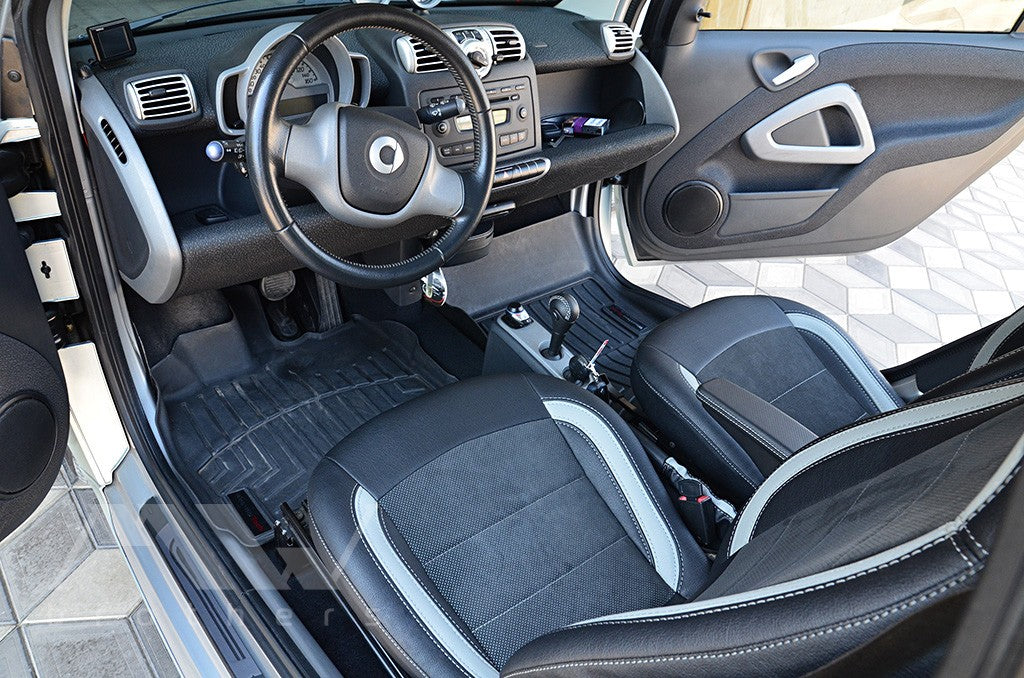 Set coprisedili su misura per Mercedes-Benz Smart Fortwo 1 (450) (1998-2007), Leather Style