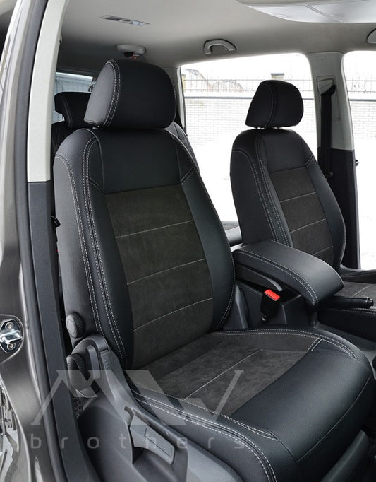 Maßgefertigte Sitzbezüge für Volkswagen Touran 1 (2003–2015), Lederoptik