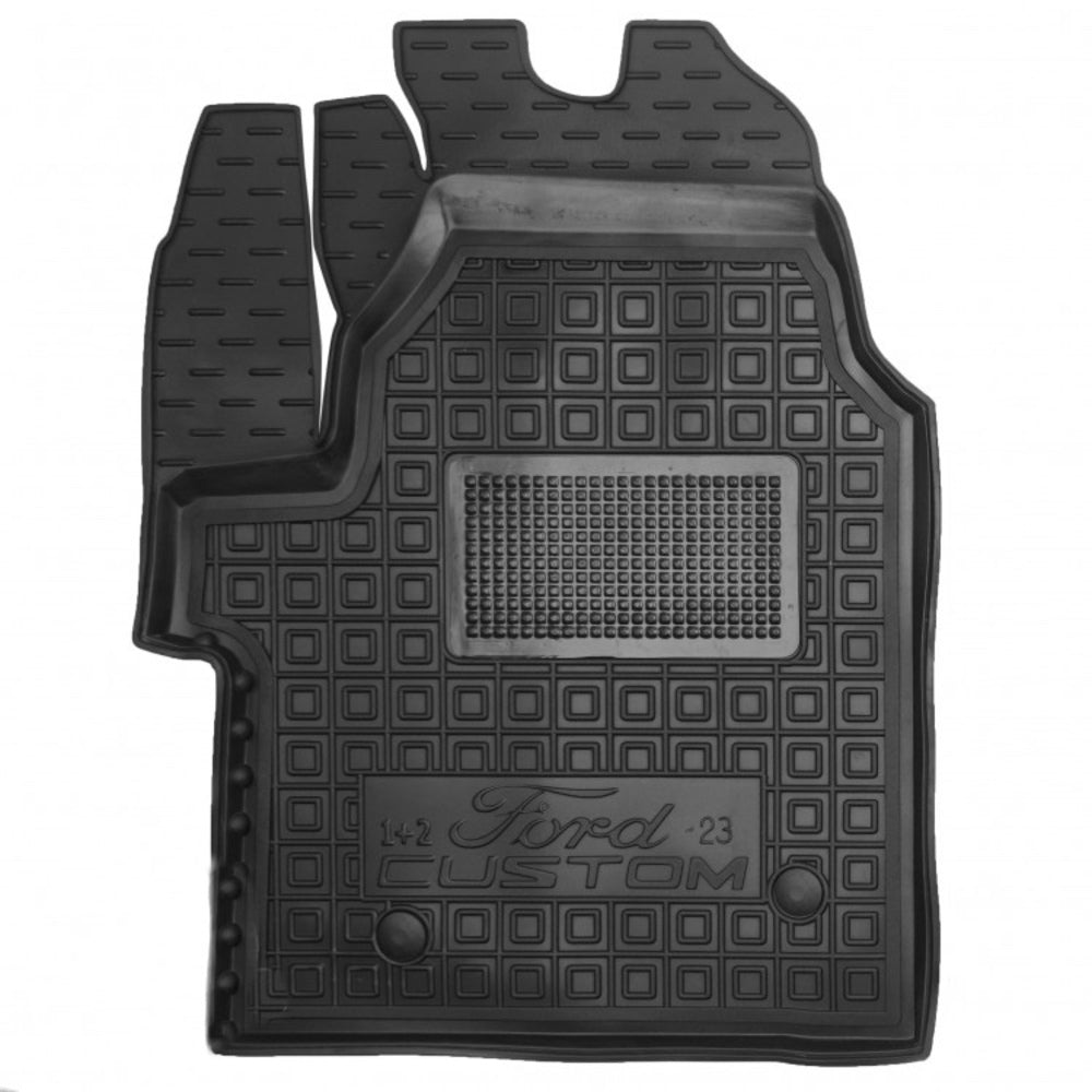 Set tappetini di gomma su misua per Ford Custom Transit/Tourneo '24- (1+2)