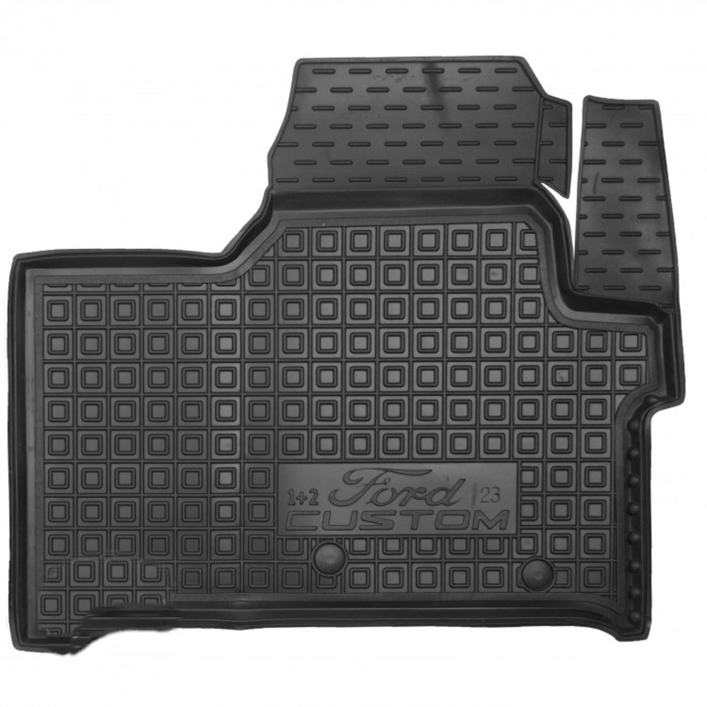 Set tappetini di gomma su misua per Ford Custom Transit/Tourneo '24- (1+2)