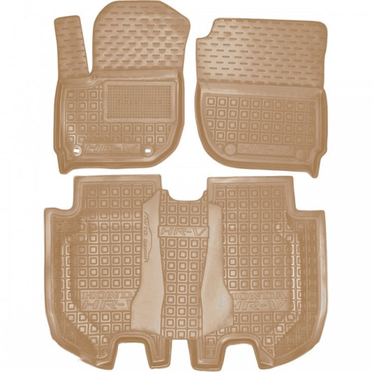Set tappetini di gomma su misura per Honda HR-V 2 (2014–2022)