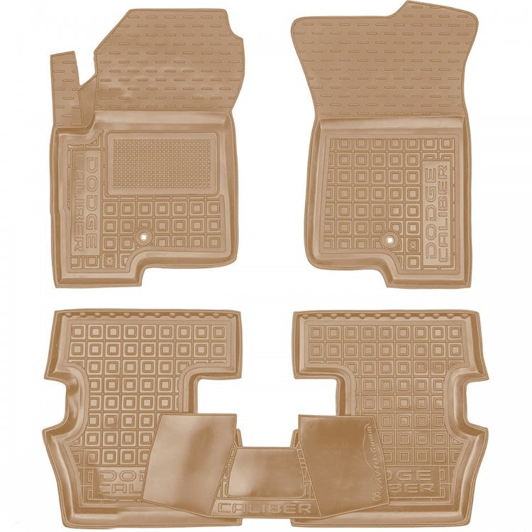 Set tappetini di gomma su misura per Dodge Caliber (2006–2012)