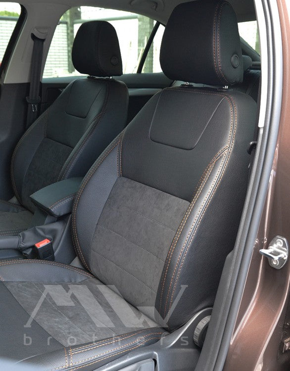Set coprisedili su misura per Skoda Octavia A7 Ambition, Elegance (2013-2016), Leather Style