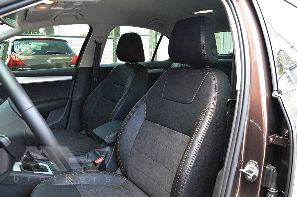 Set coprisedili su misura per Skoda Octavia A7 Ambition, Elegance (2013-2016), Leather Style
