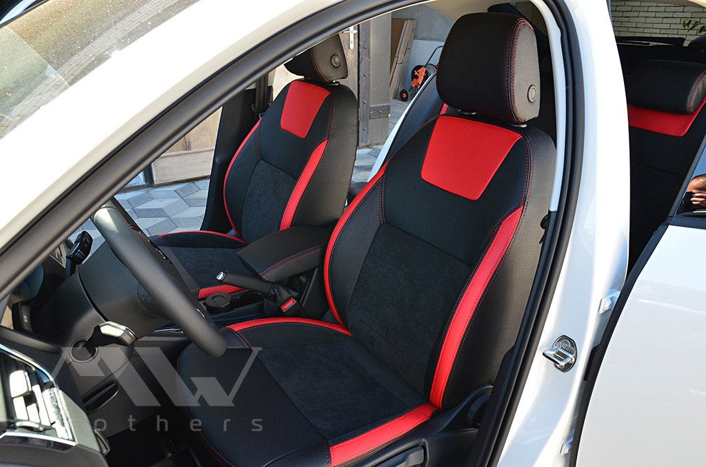 Set coprisedili su misura per Skoda Octavia A7 Ambition, Elegance (2013-2016), Leather Style