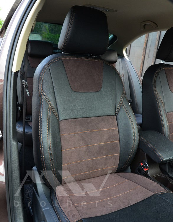 Set coprisedili su misura per Skoda Octavia A7 Ambition, Elegance (2013-2016), Leather Style