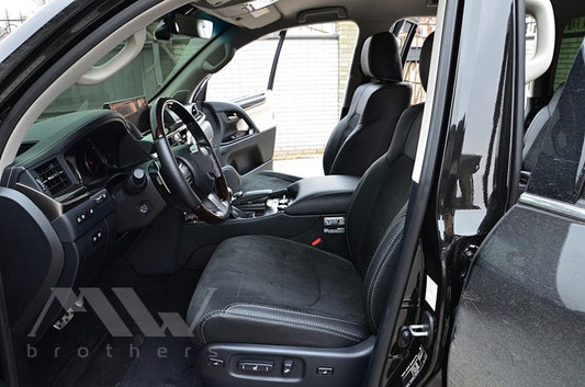 Passgenaue Sitzbezüge für Lexus LX 450 (2016–2022), Lederoptik