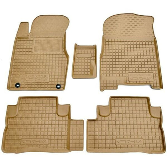 Set tappetini di gomma su misura per Honda CR-V III (2006–2012)