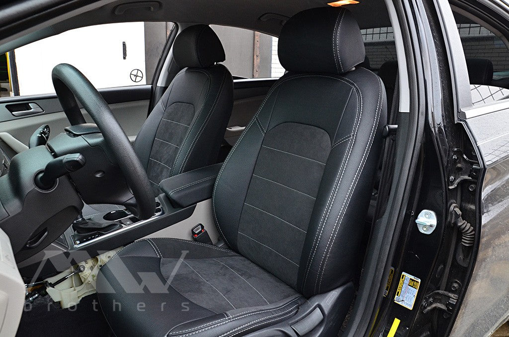 Set coprisedili su misura per Hyundai Sonata LF (2014-2019), Leather Style