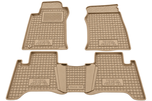 Set tappetini di gomma su misura per Toyota Land Cruiser Prado 120 (2002-2009)