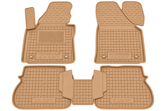 Set tappetini di gomma su misura per Volkswagen Caddy 3 (2K) (2003-2015)