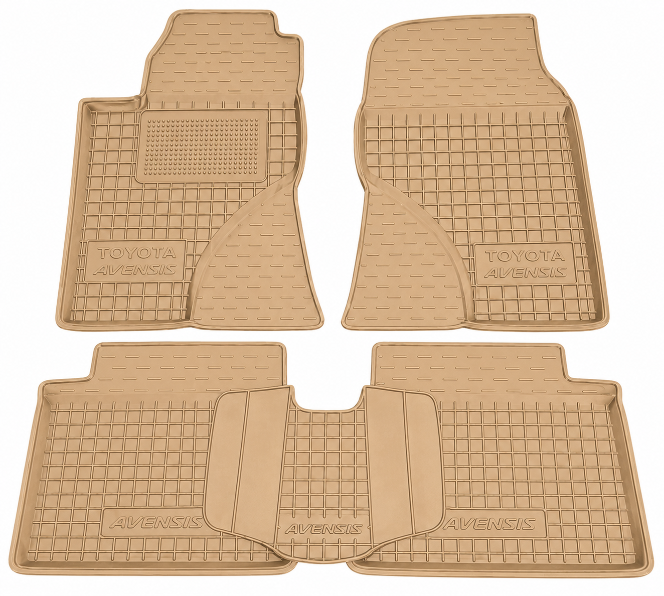 Set tappetini di gomma su misura per Toyota Avensis 2 (T25) (2003β2009)