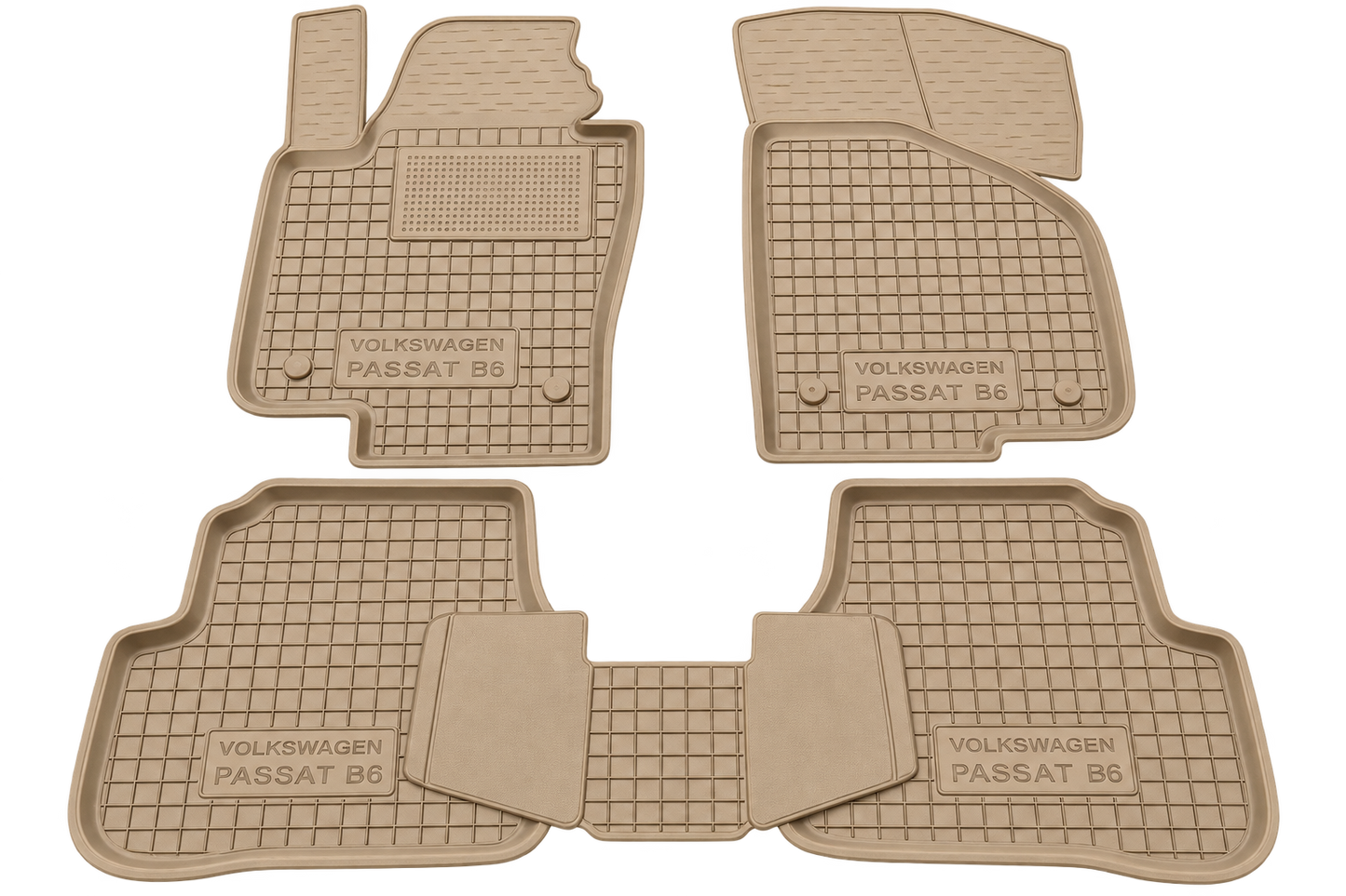 Set tappetini di gomma su misura per Volkswagen Passat B6 (2005-2011)