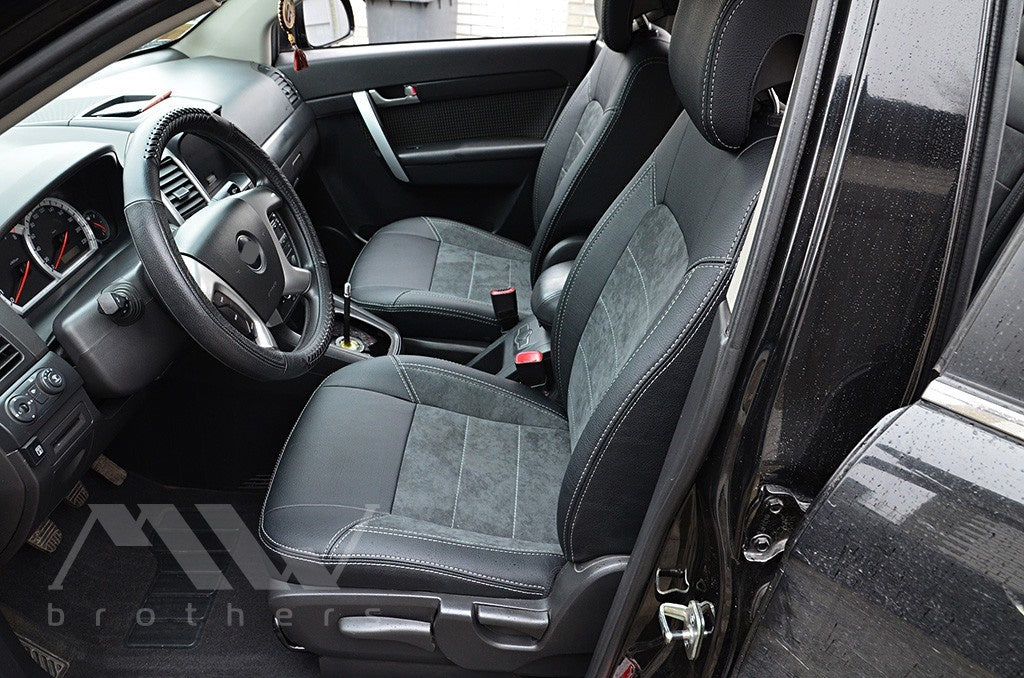 Maßgefertigte Sitzbezüge für Chevrolet Captiva (2006–2018), Lederoptik