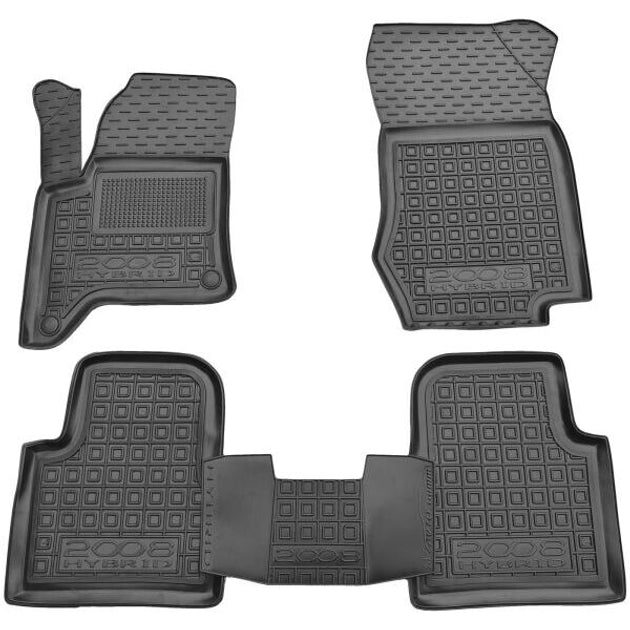 Set tappetini di gomma su misura per Peugeot 2008 (2020+) SUV